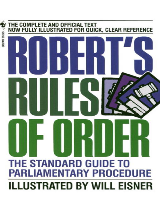 Title details for Robert's Rules of Order by Will Eisner - Wait list